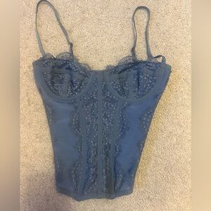 Urban Outfitters Small Blue Corset Top